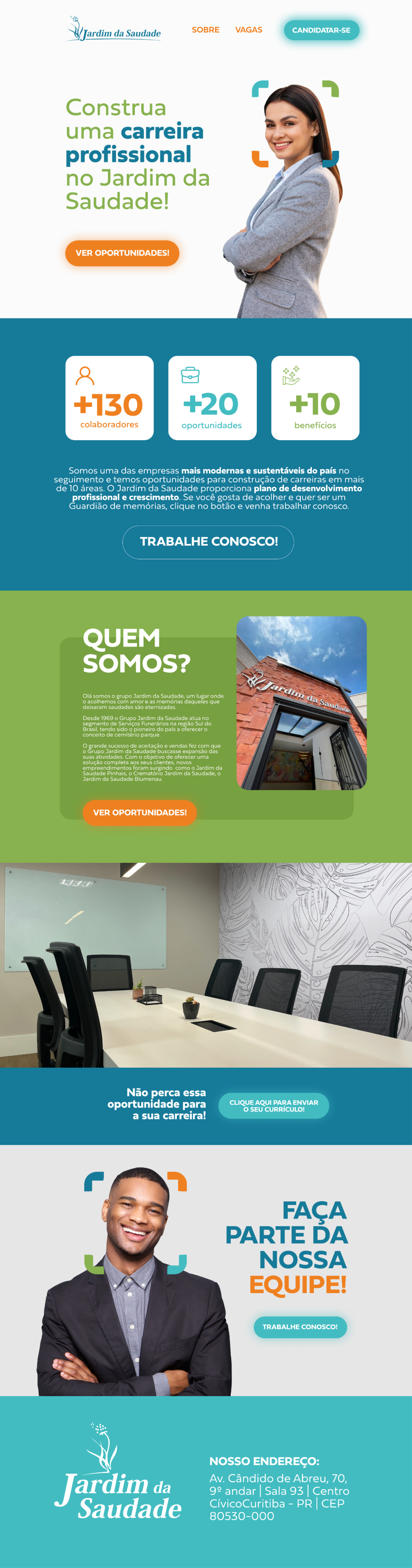 Visualização do site