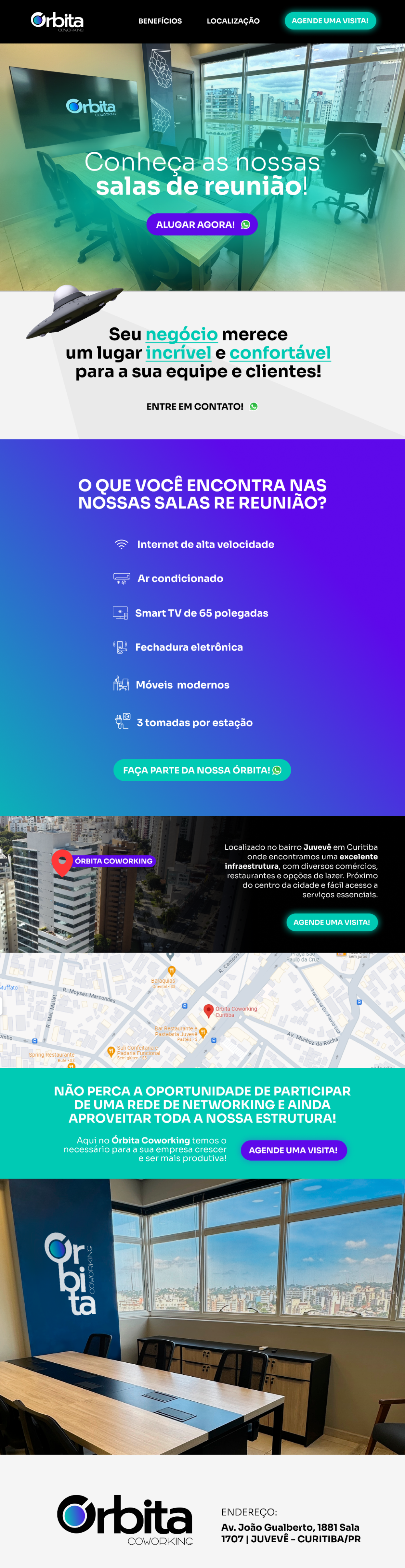 Visualização do site
