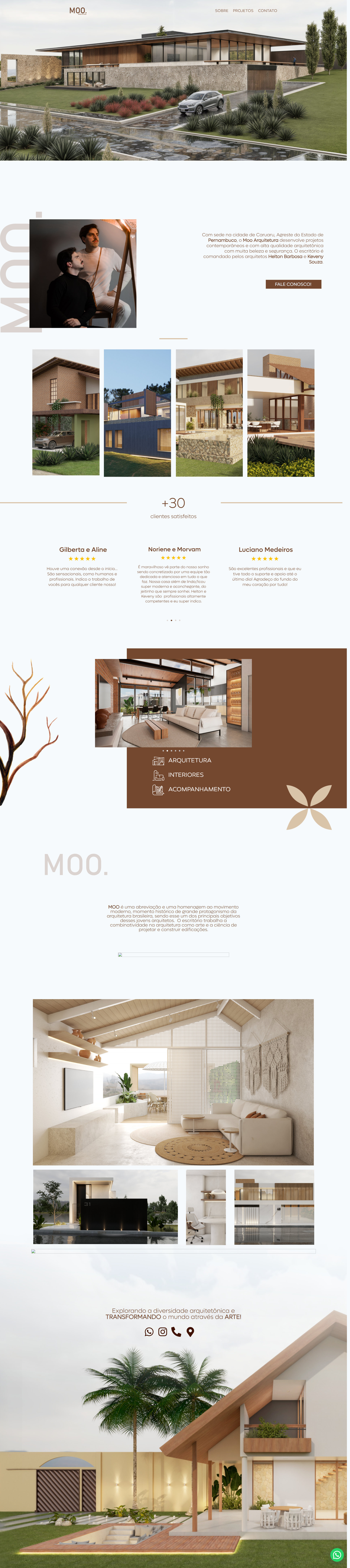 Visualização do site